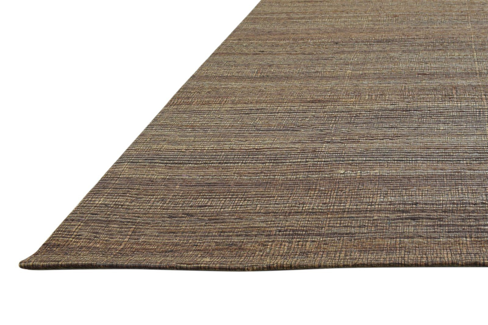 Perrine Brown Jacquard Rug 5X8 Modern Jacquard Loom Scandinavian Solid   7864475943061