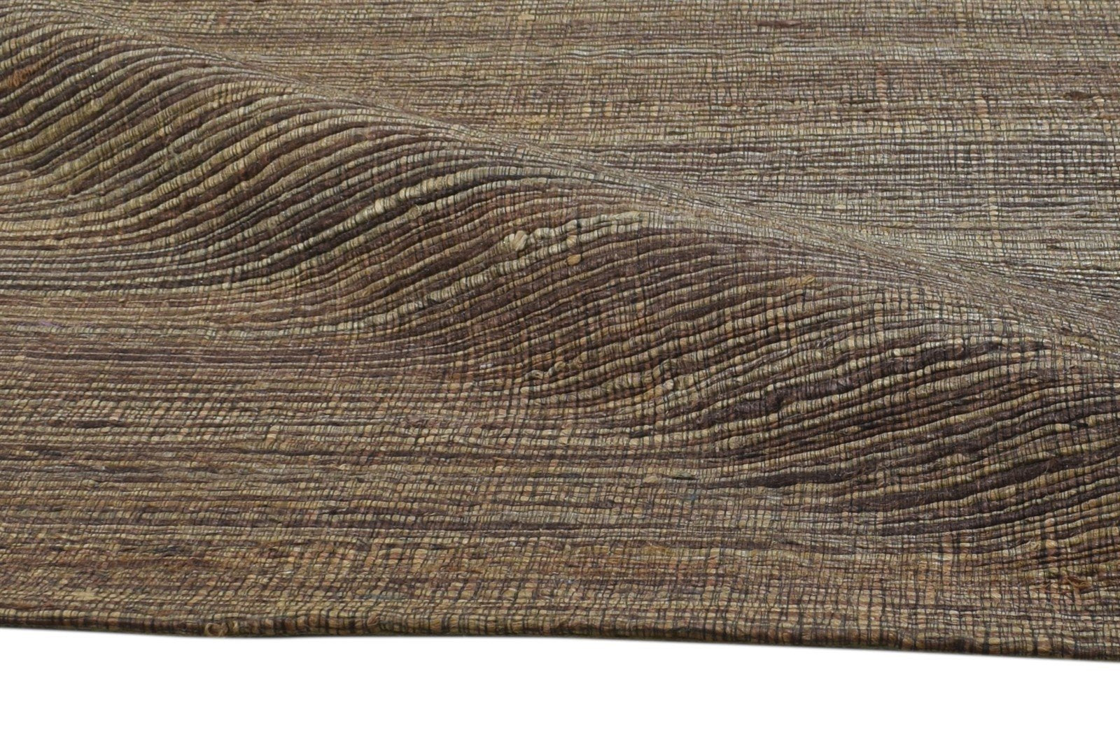 Perrine Brown Jacquard Rug 5X8 Modern Jacquard Loom Scandinavian Solid   7864475943061