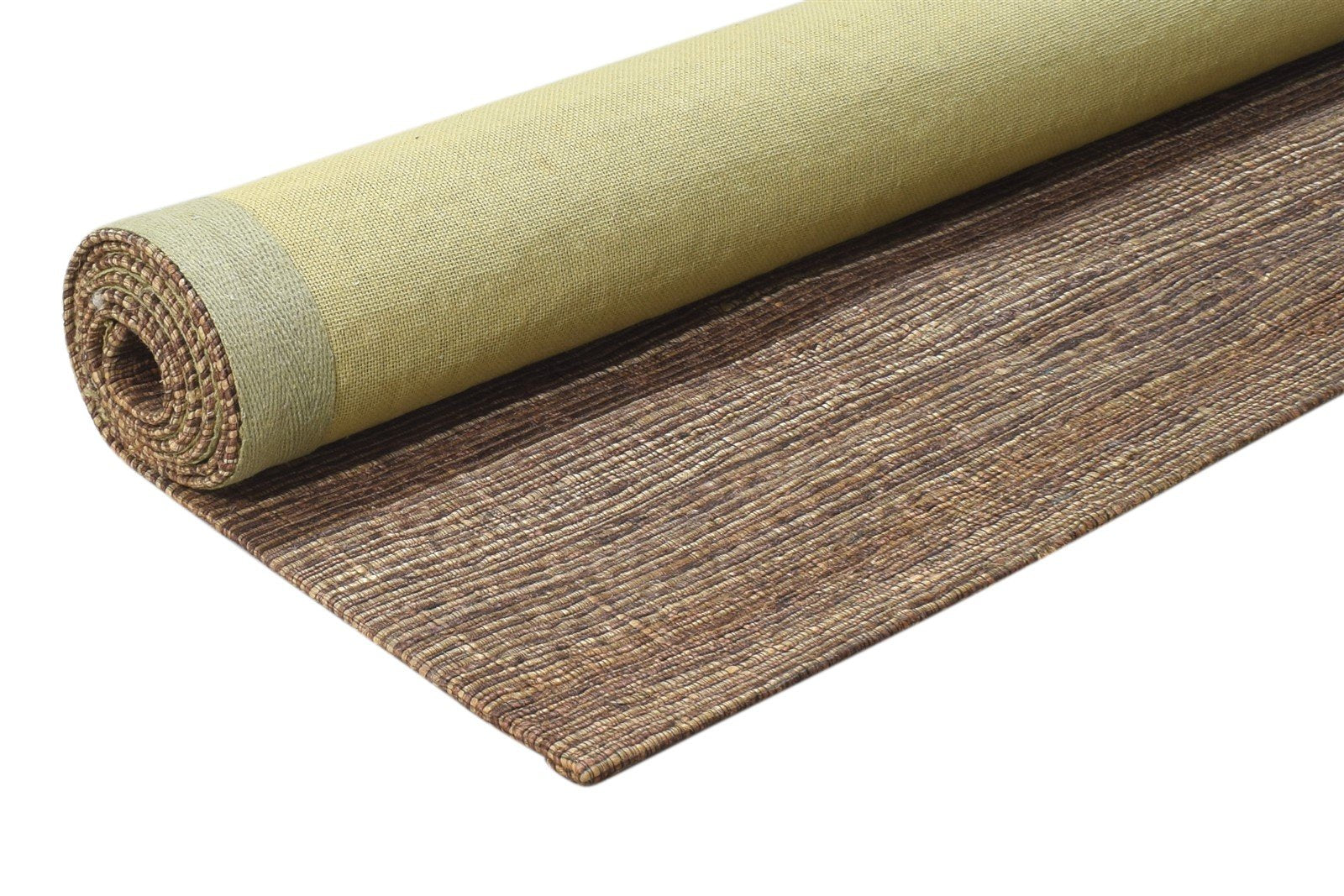 Perrine Brown Jacquard Rug 5X8 Modern Jacquard Loom Scandinavian Solid   7864475943061