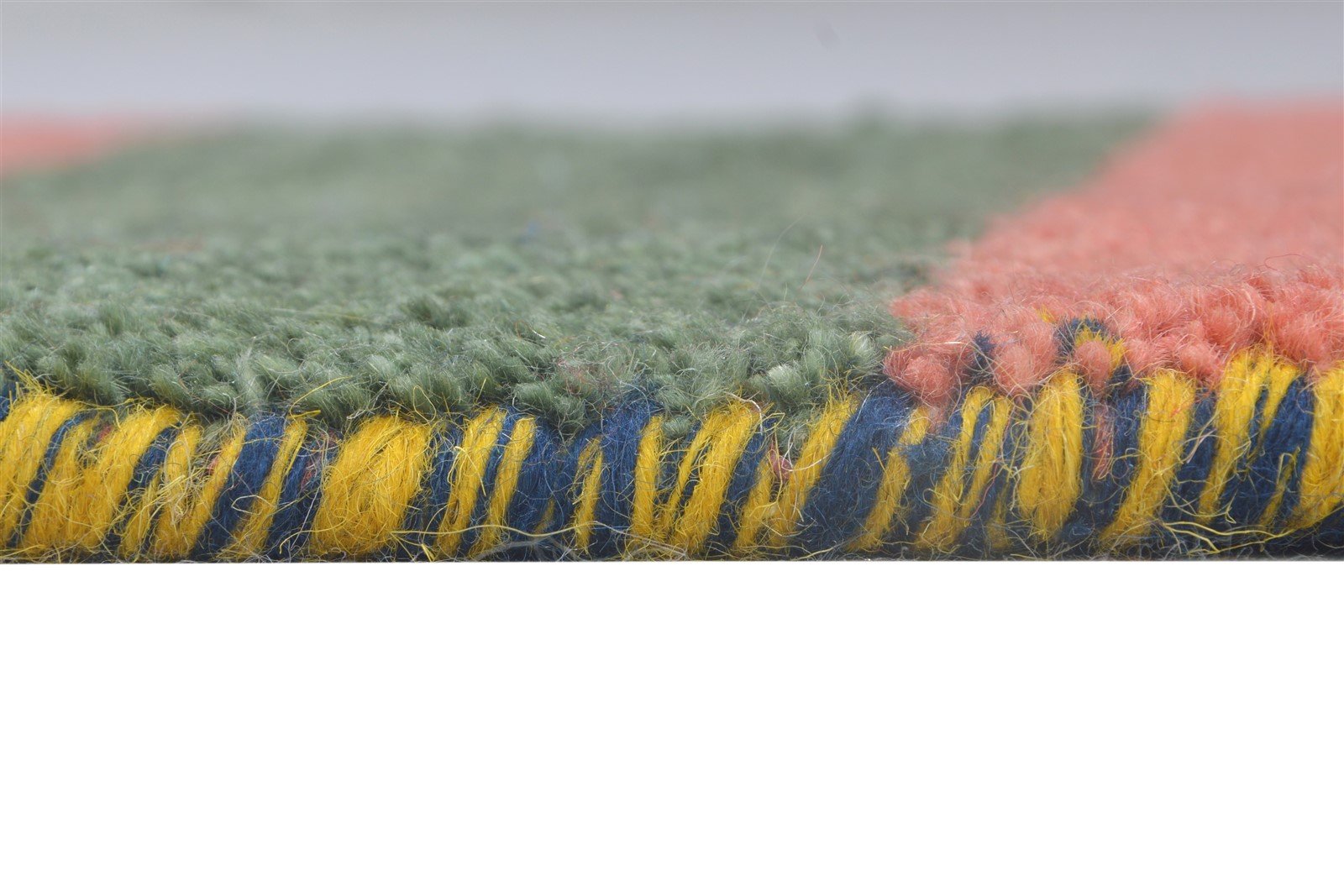 Perry Hand Knotted Pink Wool Rug 1' X 2' Tribal Gabbeh Southwestern   7864499142805