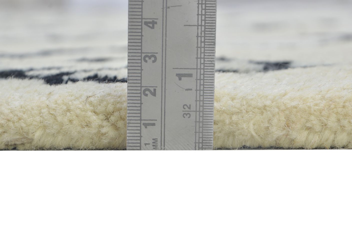 Pet Yarn Ivory Rug 5' X 8' Modern Hand Tufted Moroccan Diamond Room Size Carpet 7864259674261