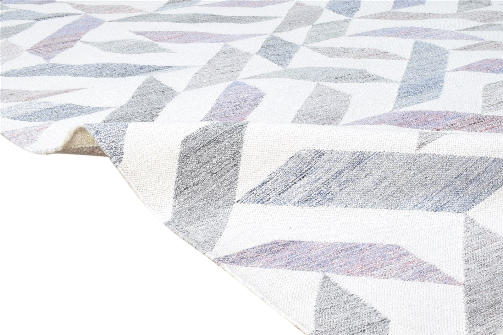 Pet Yarn Purple Rug 5X7 Modern Hand Woven Scandinavian Nordic Room Size Carpet 7865140904085