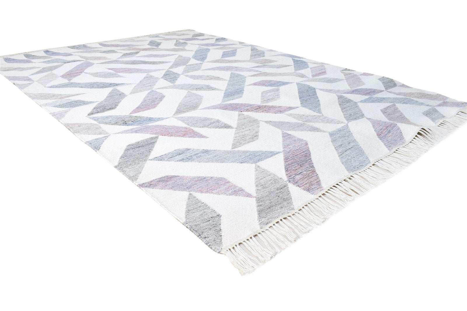 Pet Yarn Purple Rug 5X7 Modern Hand Woven Scandinavian Nordic Room Size Carpet 7865140904085