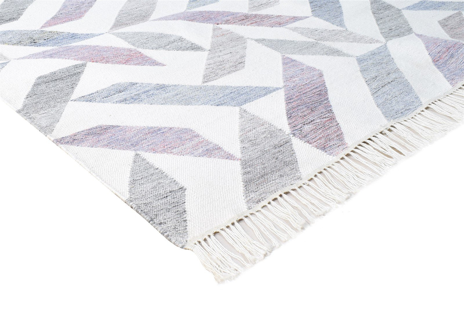 Pet Yarn Purple Rug 5X7 Modern Hand Woven Scandinavian Nordic Room Size Carpet 7865140904085