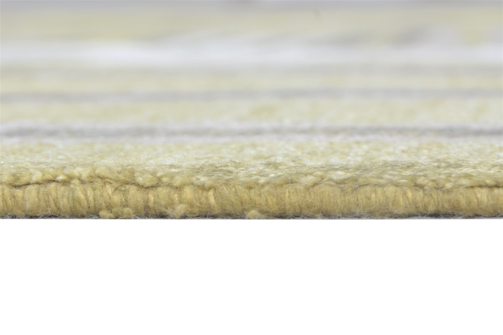 Pia Hand Knotted Green Silk Rug 6' X 9' Modern Scandinavian Abstract 7865066848405