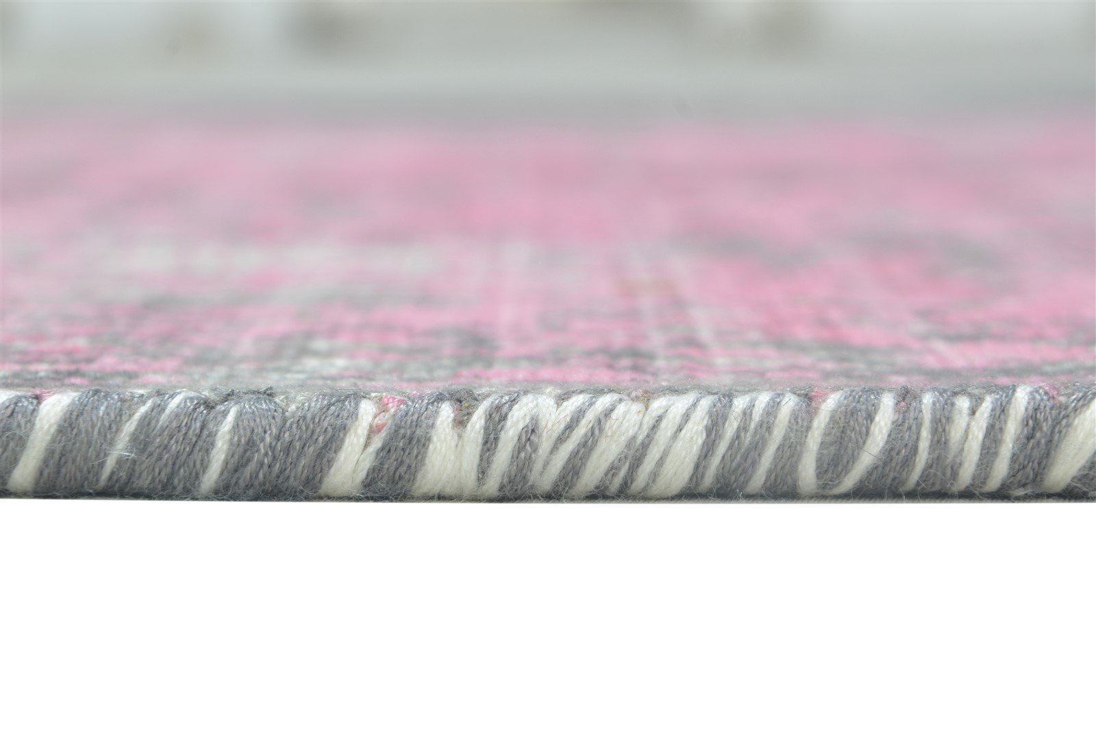 Pink Silk Rug 4' X 6' Modern Handloom Indian Abstract Room Size Carpet 7864158388373