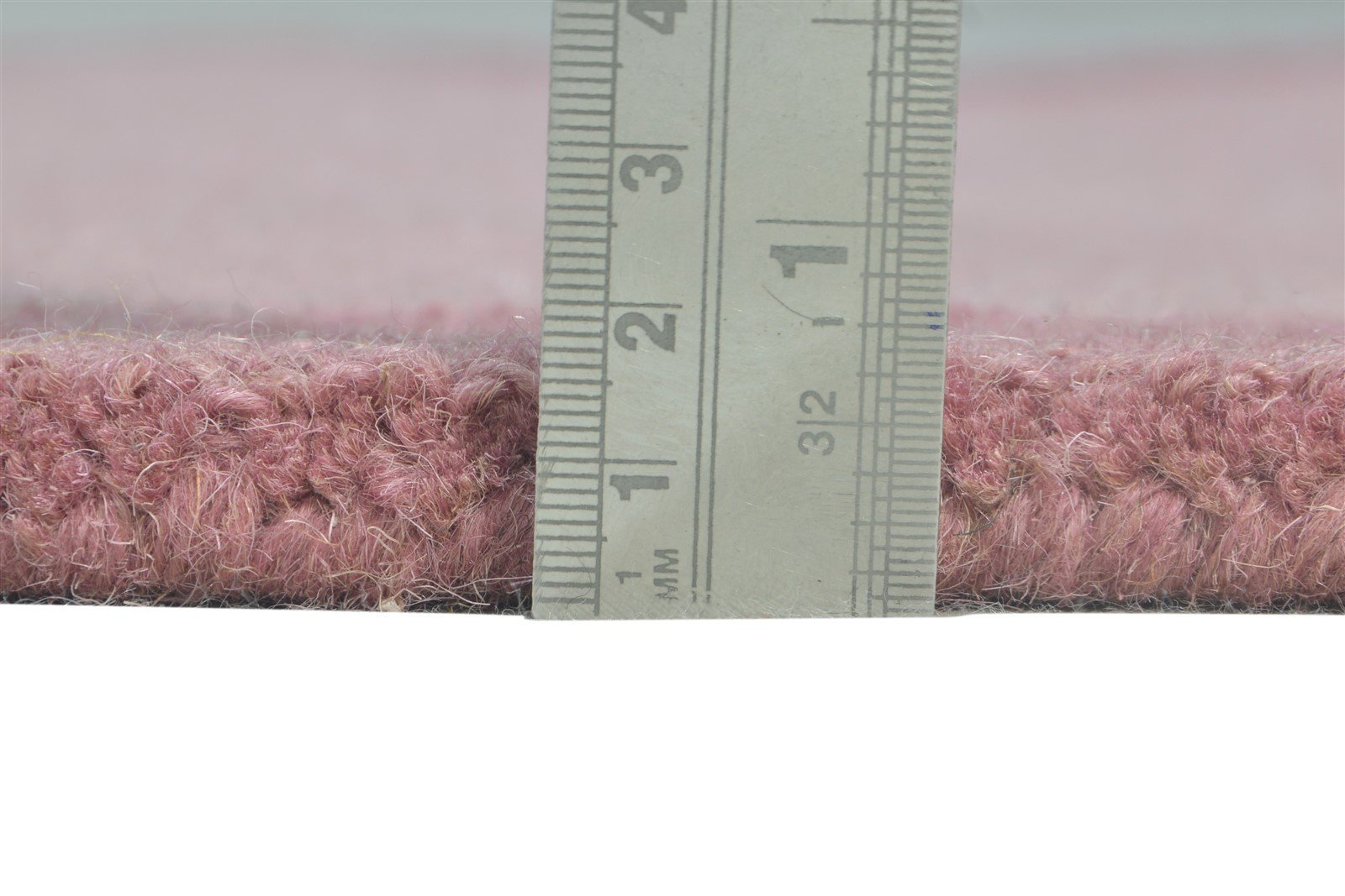 Pink Wool Rug 2' X 3' Modern Hand Tufted Scandinavian Bordered Small Carpet 7865076613269