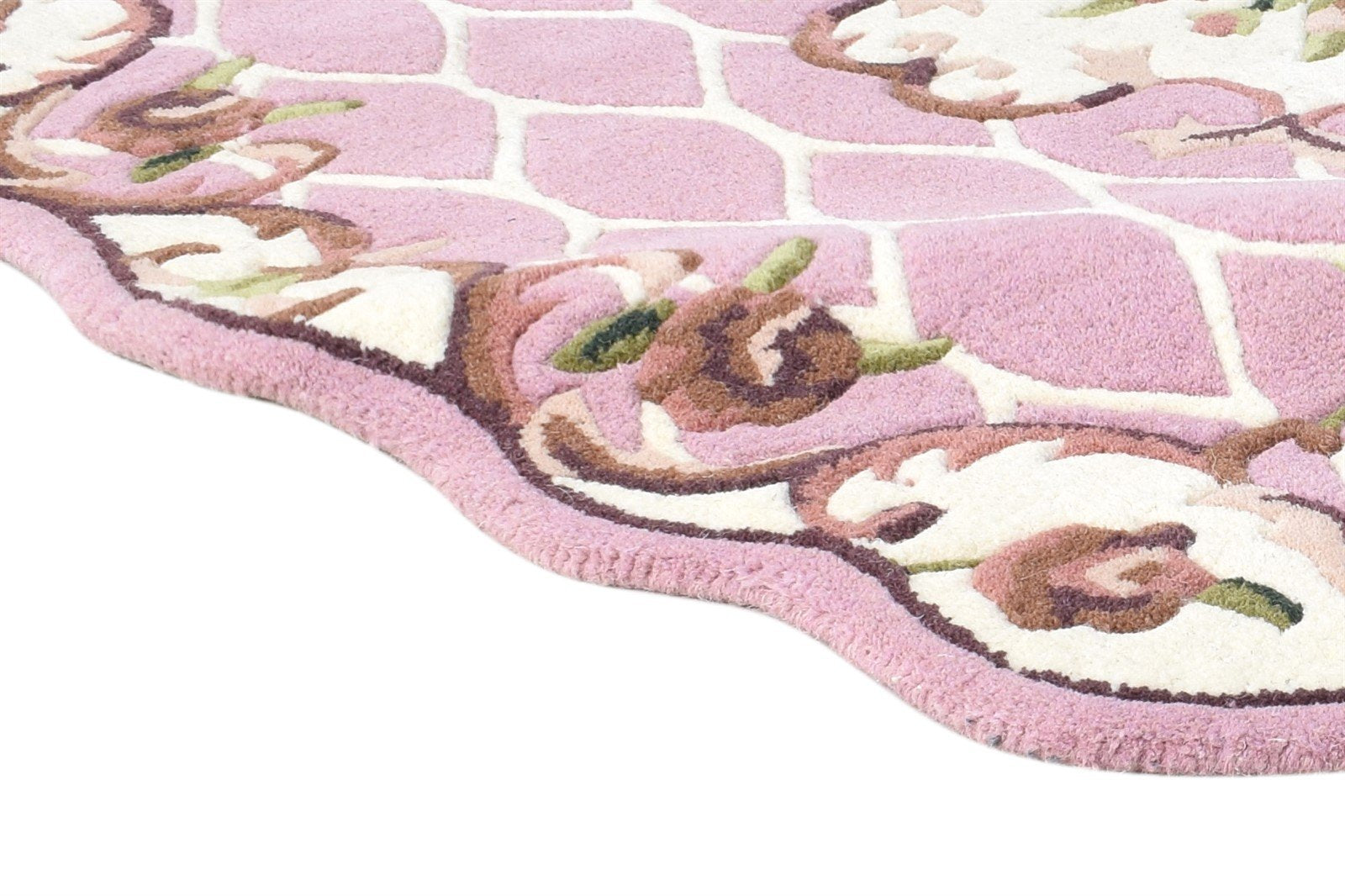 Pink Wool Rug 4' X 6' Persian Hand Tufted Abbuson Oriental Room Size Carpet 7864955469973