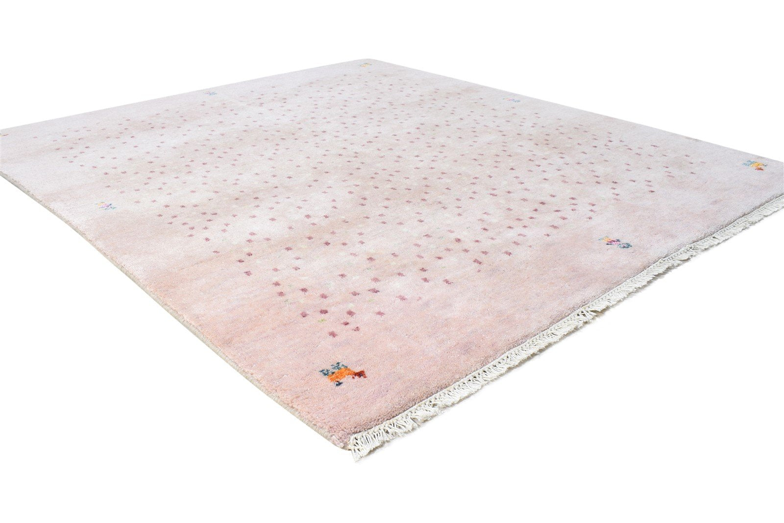 Pink Wool Rug 5' X 6' Southwestern Hand Knotted American Tribal Room Size Carpet 7865011536021
