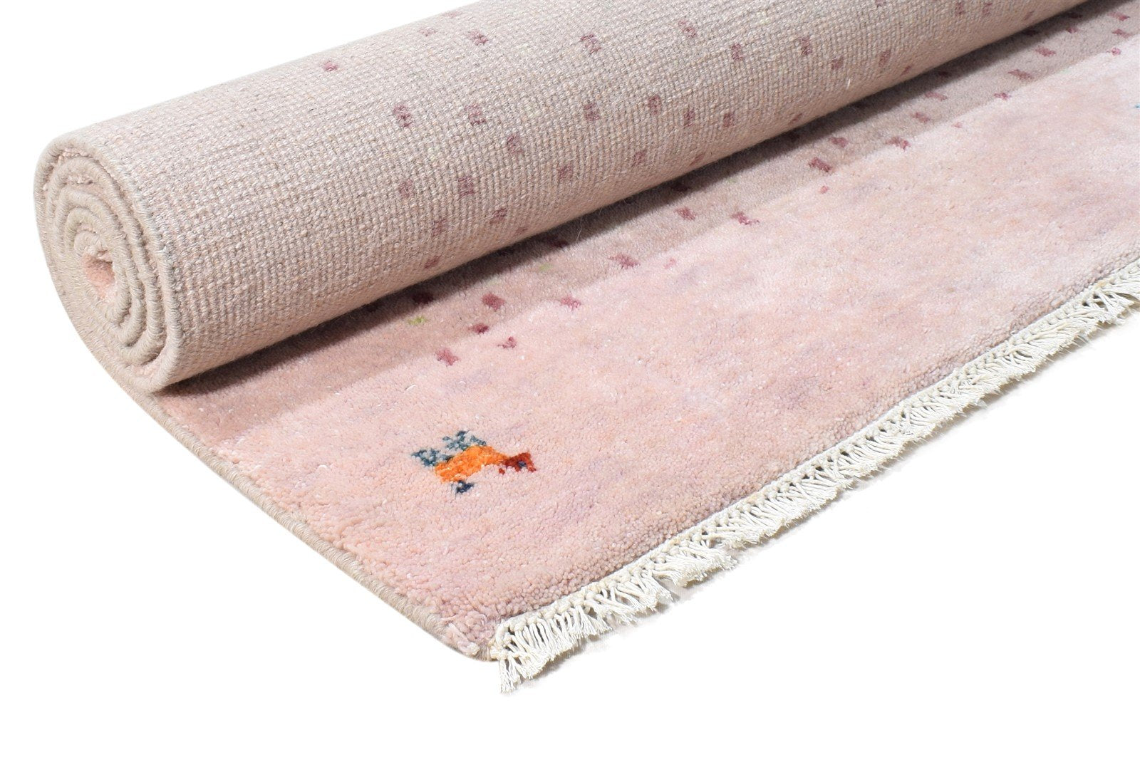 Pink Wool Rug 5' X 6' Southwestern Hand Knotted American Tribal Room Size Carpet 7865011536021