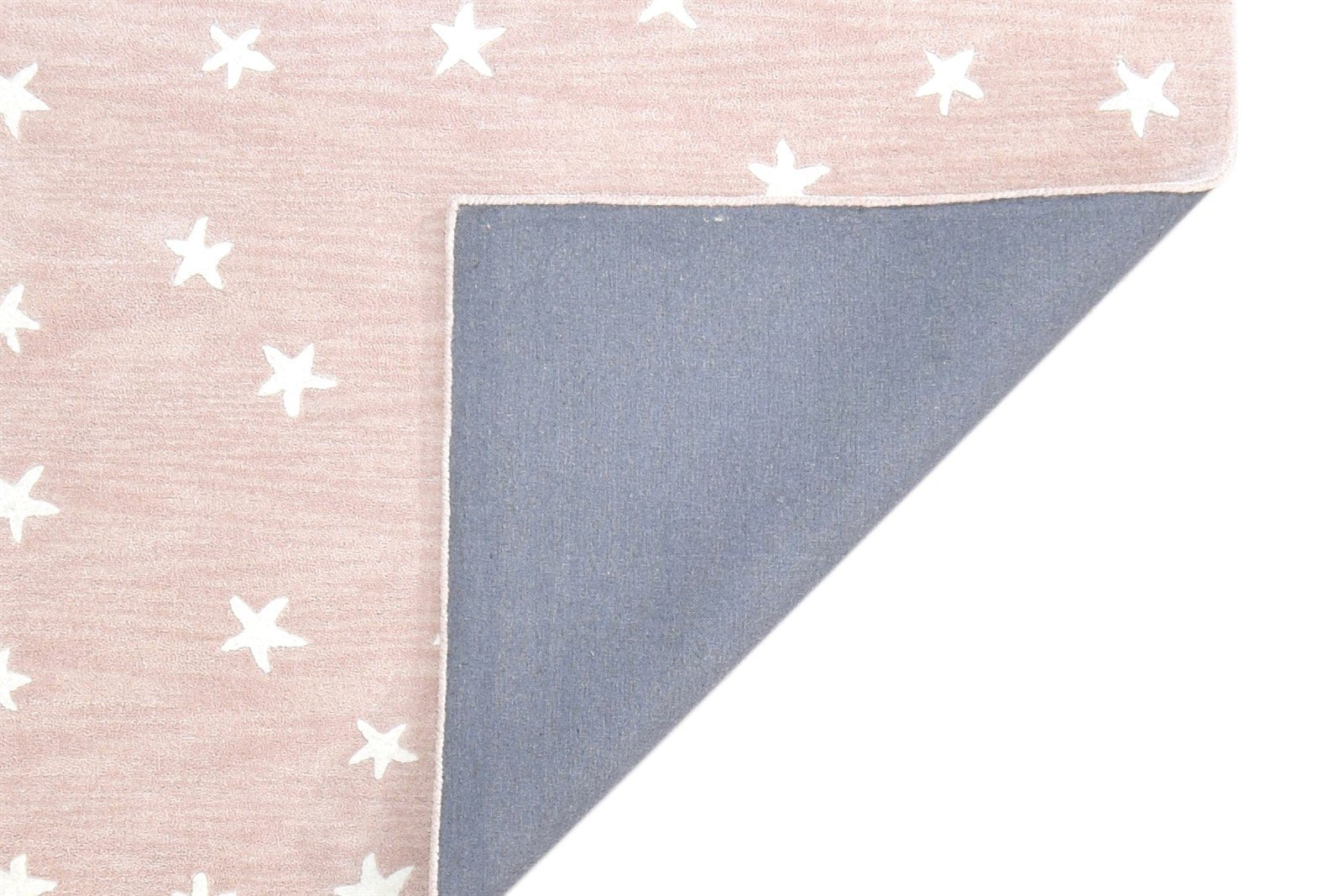 Pink Wool Rug 5' X 8' Modern Hand Tufted American Stars Room Size Carpet 7865181372565