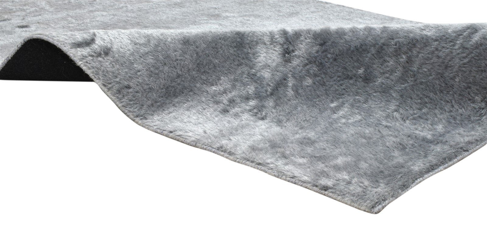 Polypropylene Grey Rug 5X8 Modern Hand Woven Scandinavian Solid Room Size Carpet 7860679671957