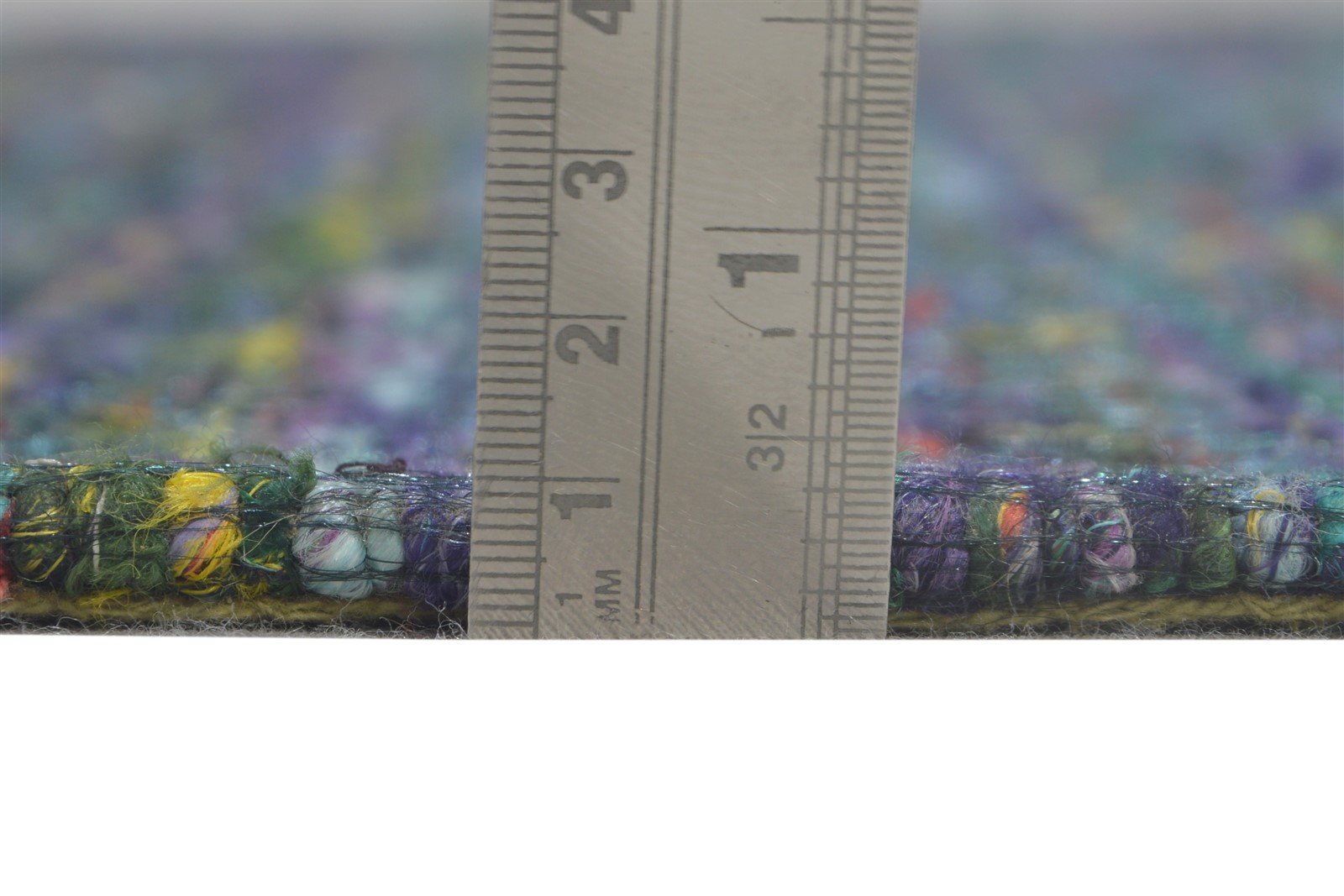 Ardys Purple Silk Rug 5' X 8' Modern Hand Woven Bohemian Striped 7864661049493