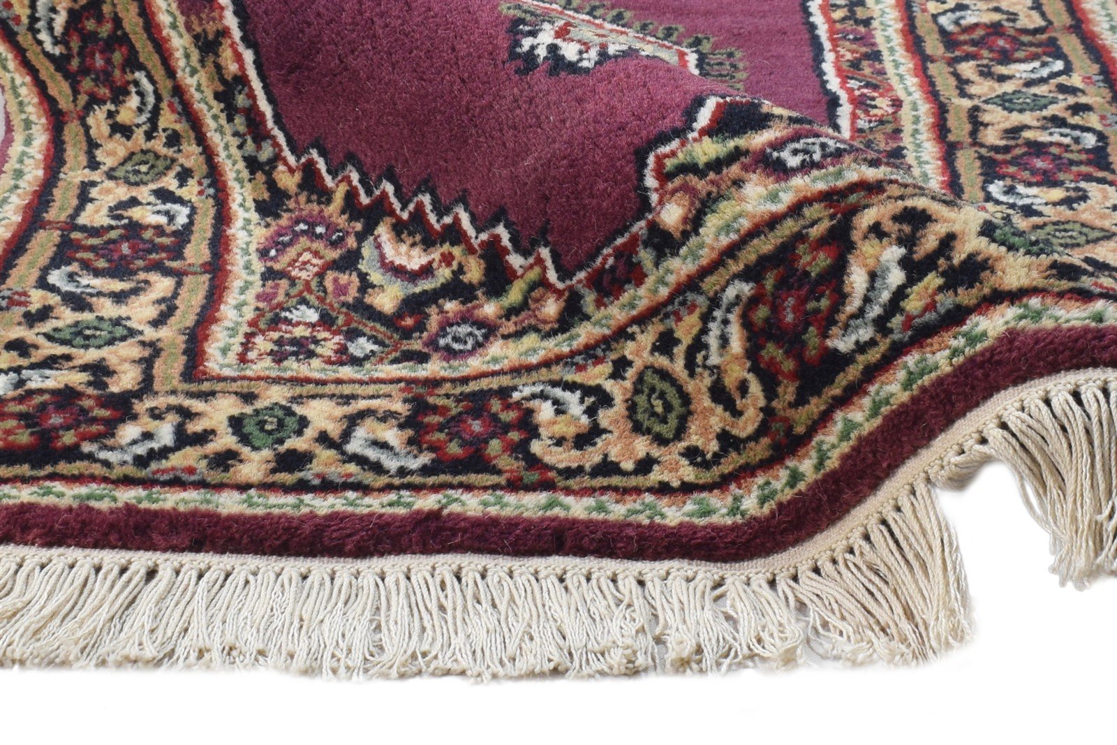 Tildie Purple Wool Rug 2' X 3' Persian Hand Knotted Oriental Medallion 7864675860629