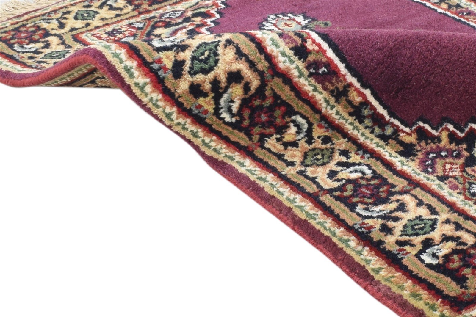 Tildie Purple Wool Rug 2' X 3' Persian Hand Knotted Oriental Medallion 7864675860629