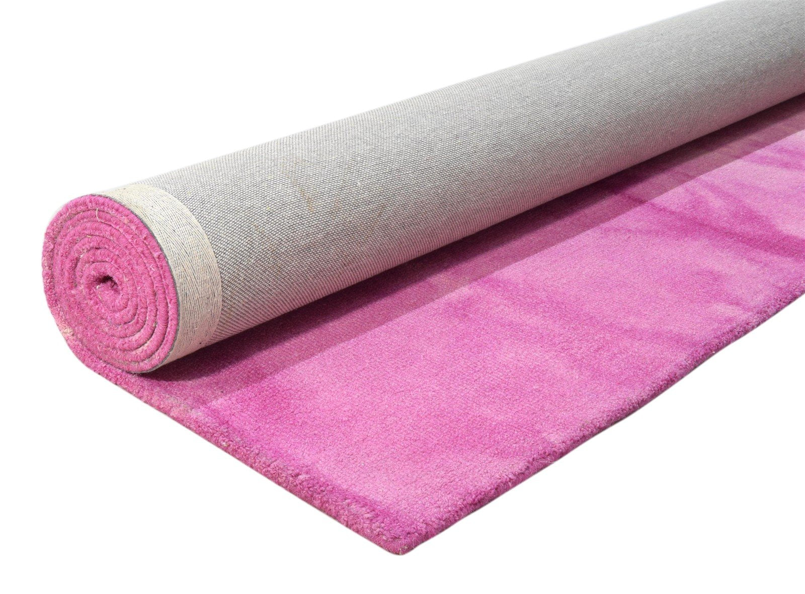 Purple Wool Rug 5' X 8' Modern Hand Tufted Shibori Tie Dye Room Size Carpet 7860686880917