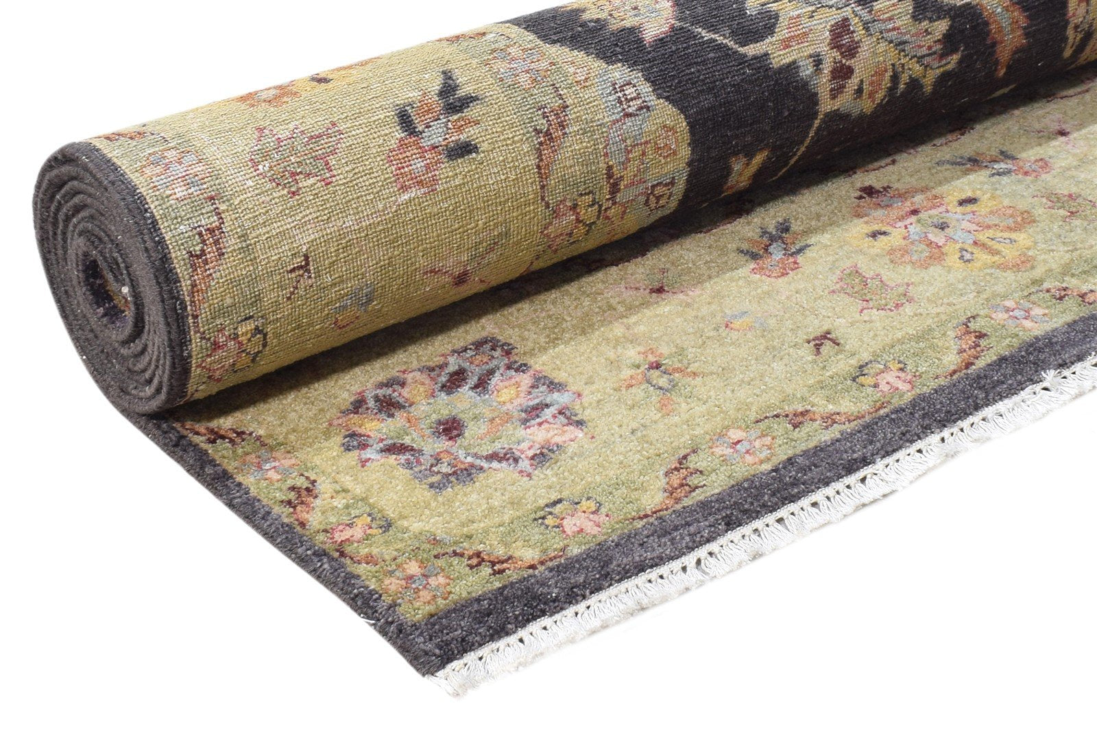 Purple Wool Rug 6' X 9' Persian Hand Knotted Kashan Oriental Room Size Carpet 7864604688533
