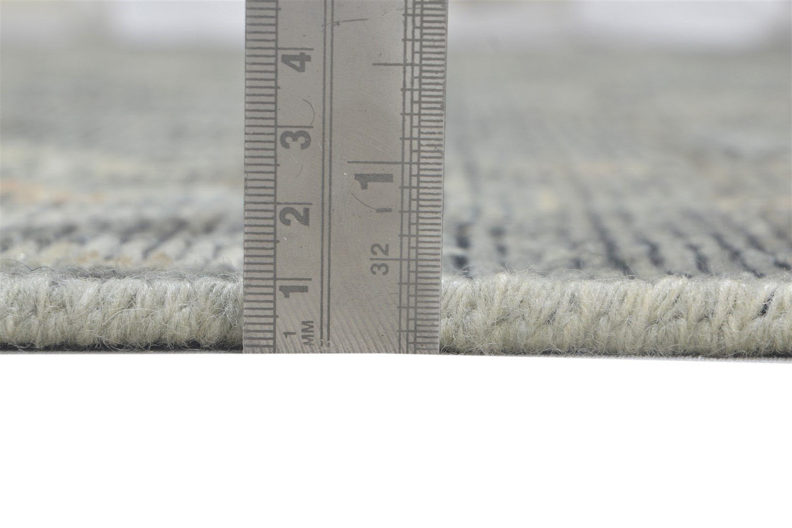 Randall Wool Gray Hand-Knotted Kashan Persian Rug 8881896947861