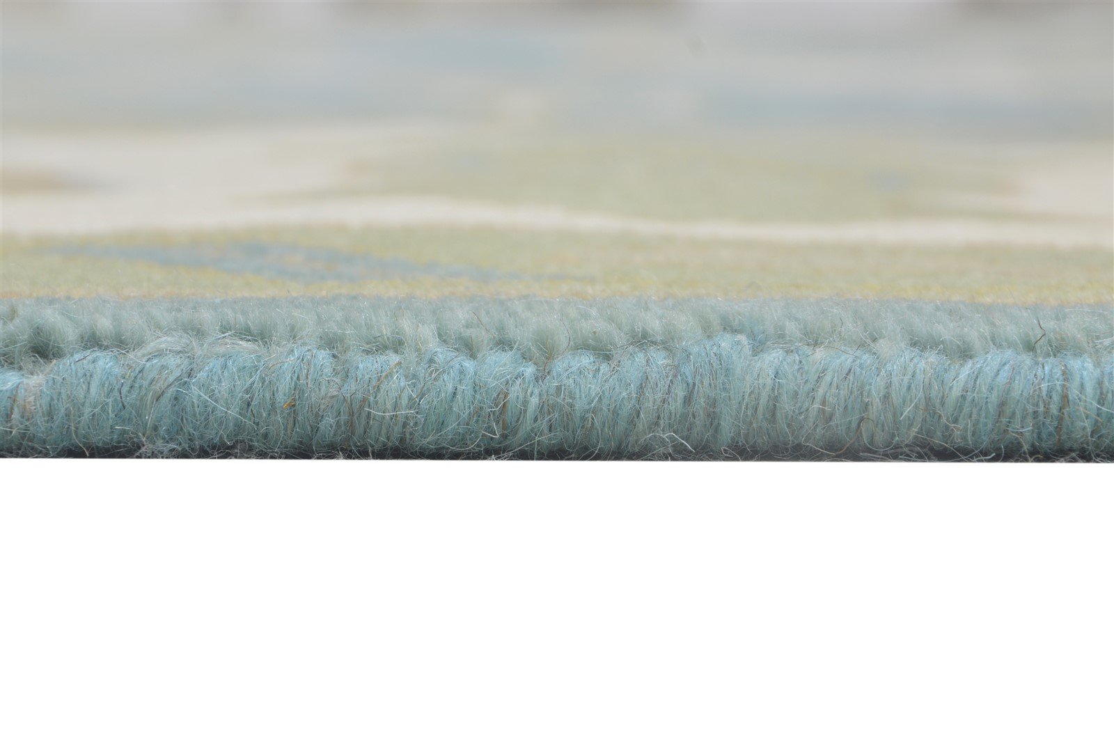 Raphaela Blue Wool Rug 9' X 12' Persien Hand Knotted Oushak Oriental 7864327536789