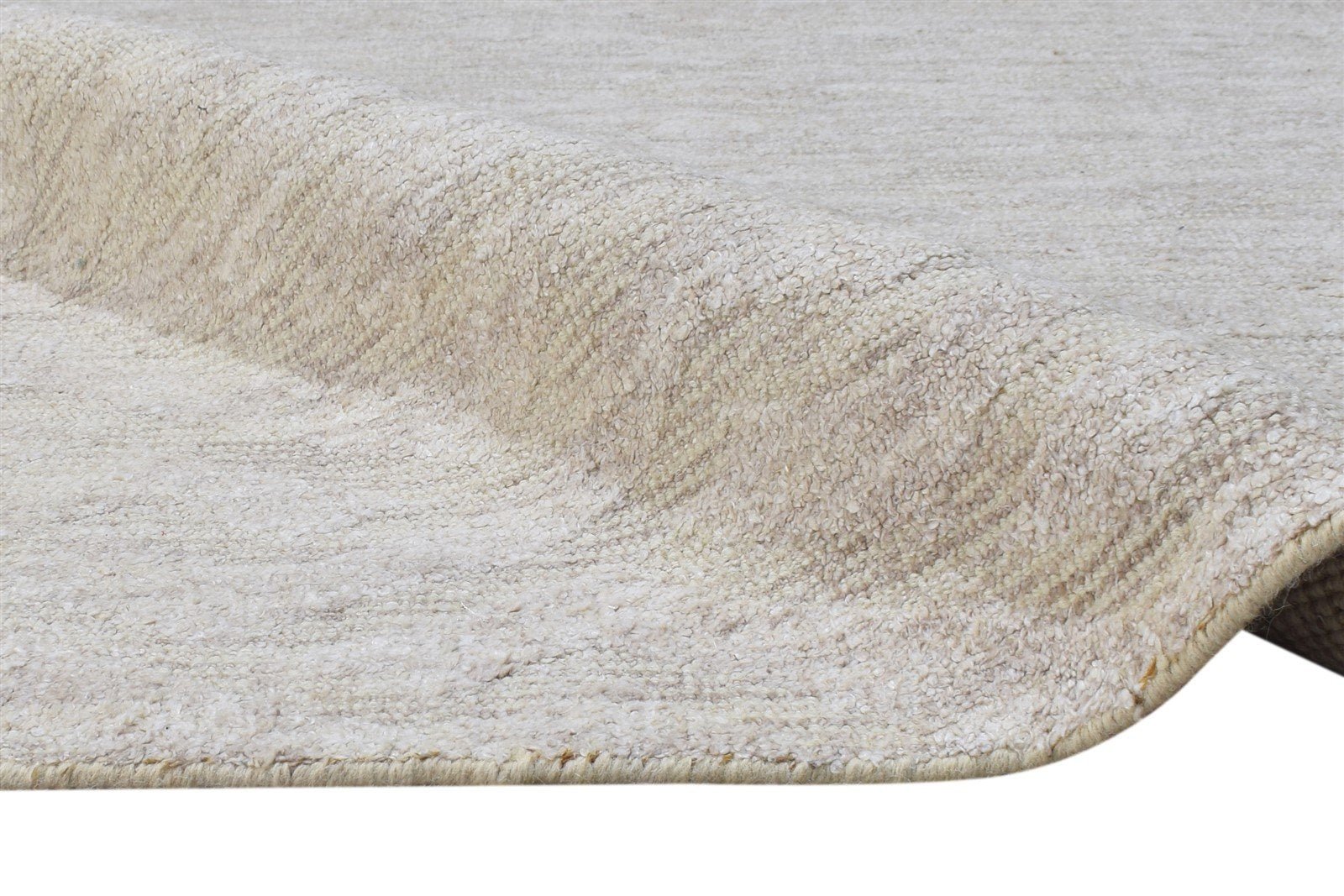 Rayon From Bamboo Beige Rug 8X10 Modern Hand Woven Scandinavian Geometric Large 7864494129301