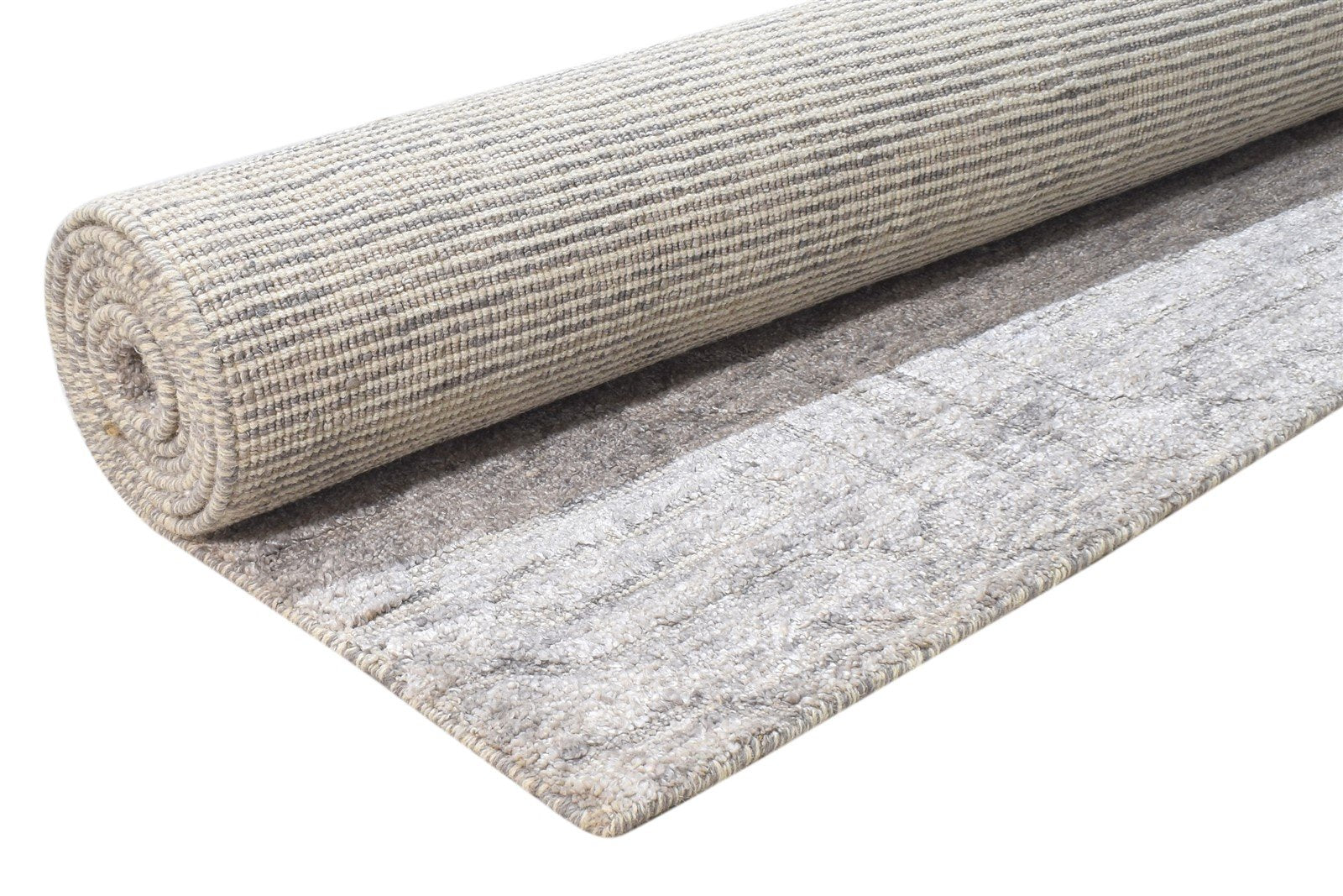 Rayon From Bamboo Grey Rug 8X10 Modern Hand Woven Scandinavian Geometric Large 7864781144213