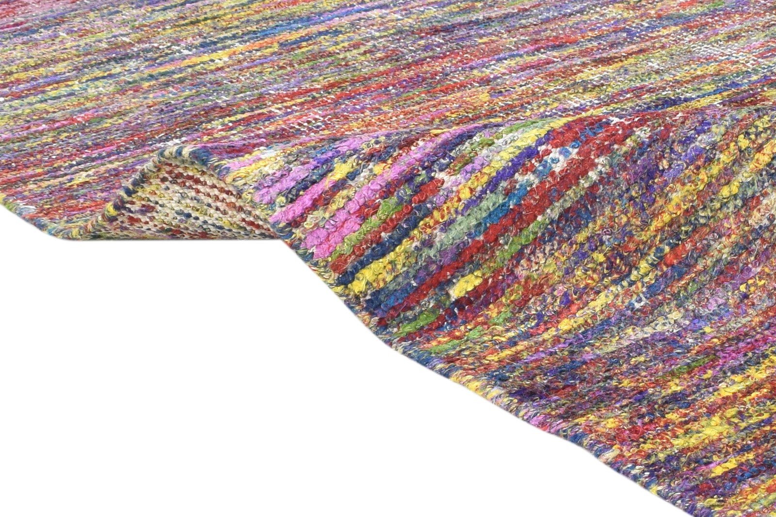 Rayon From Bamboo Multi Color Rug 5X8 Modern Hand Woven Bohemian Solid Room Size 7864795005077