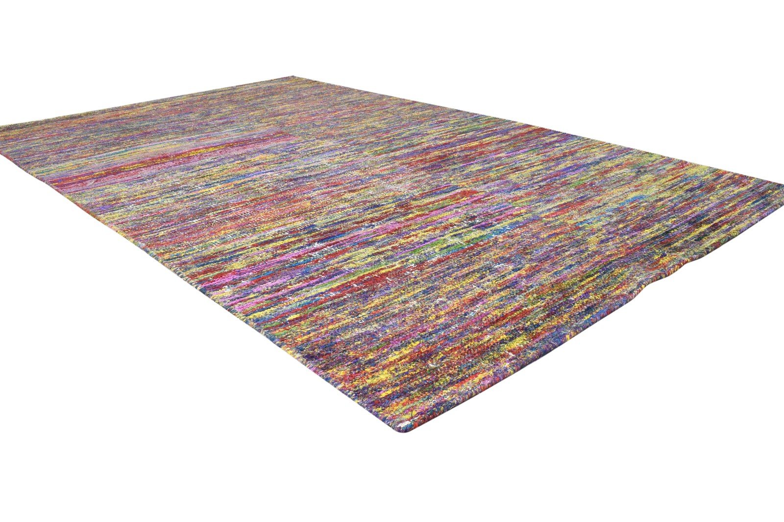 Rayon From Bamboo Multi Color Rug 5X8 Modern Hand Woven Bohemian Solid Room Size 7864795005077