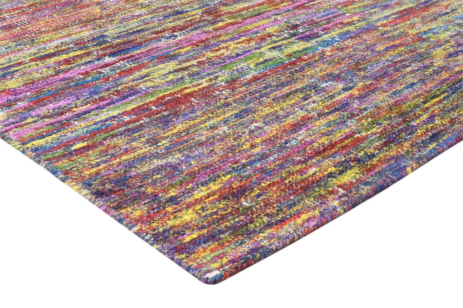 Rayon From Bamboo Multi Color Rug 5X8 Modern Hand Woven Bohemian Solid Room Size 7864795005077