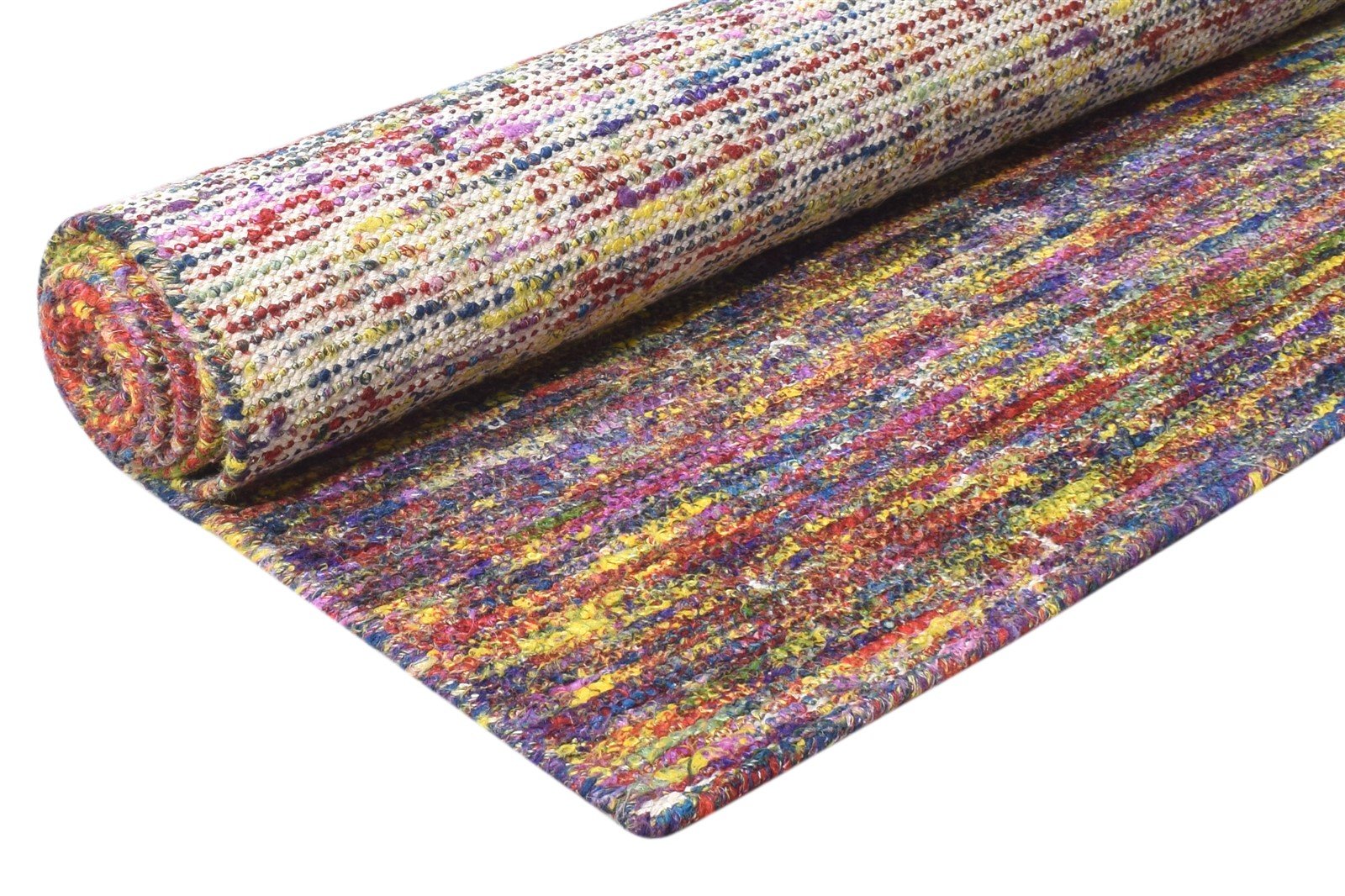 Rayon From Bamboo Multi Color Rug 5X8 Modern Hand Woven Bohemian Solid Room Size 7864795005077