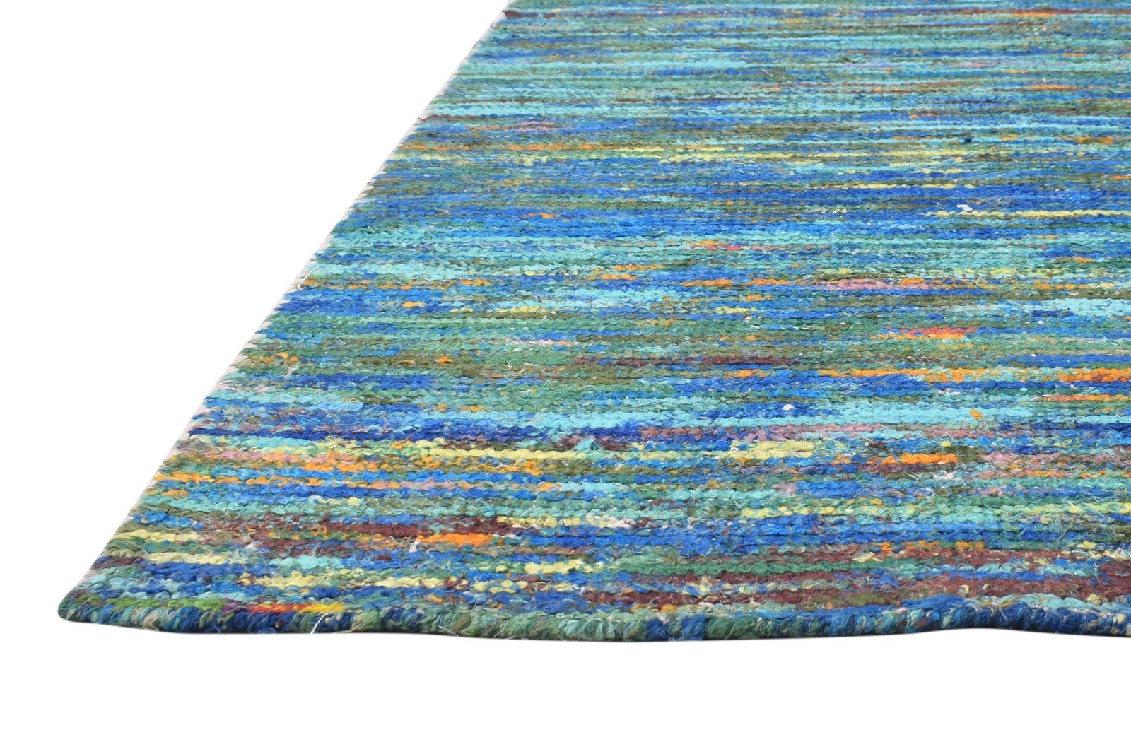 Delcine Rayon From Bamboo Multi Color Rug 5X8 Modern Hand Woven Bohemian Solid 7864795496597