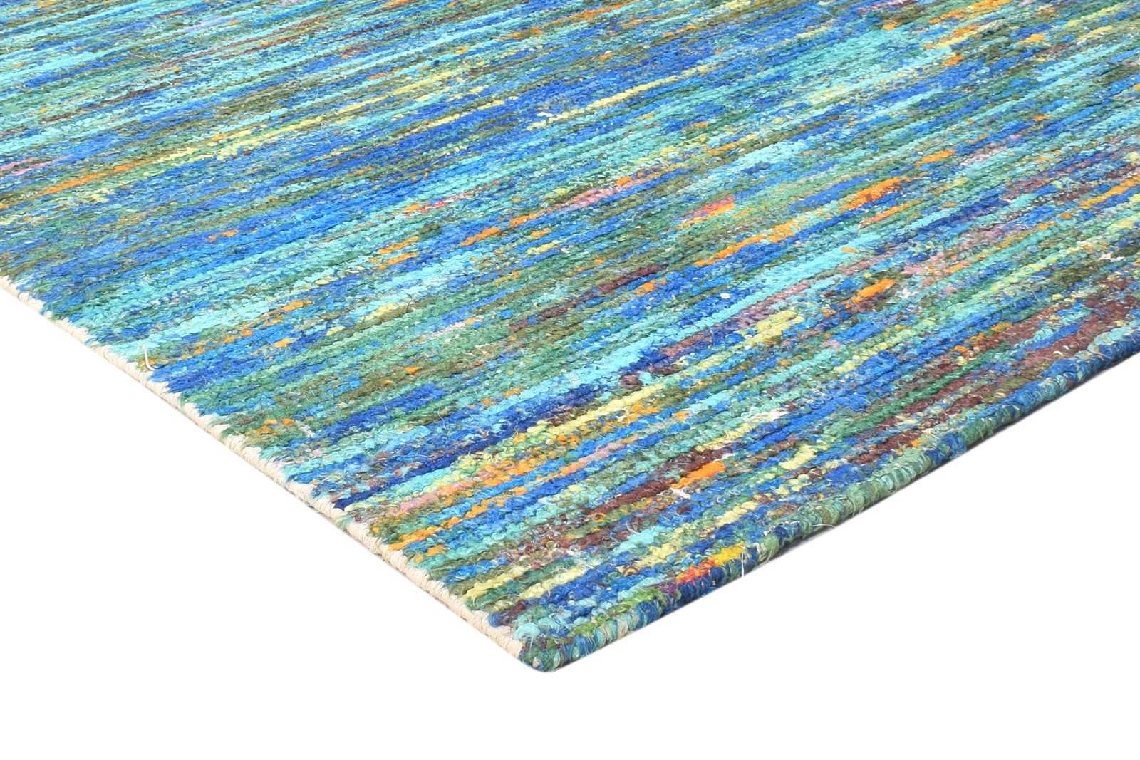 Delcine Rayon From Bamboo Multi Color Rug 5X8 Modern Hand Woven Bohemian Solid 7864795496597