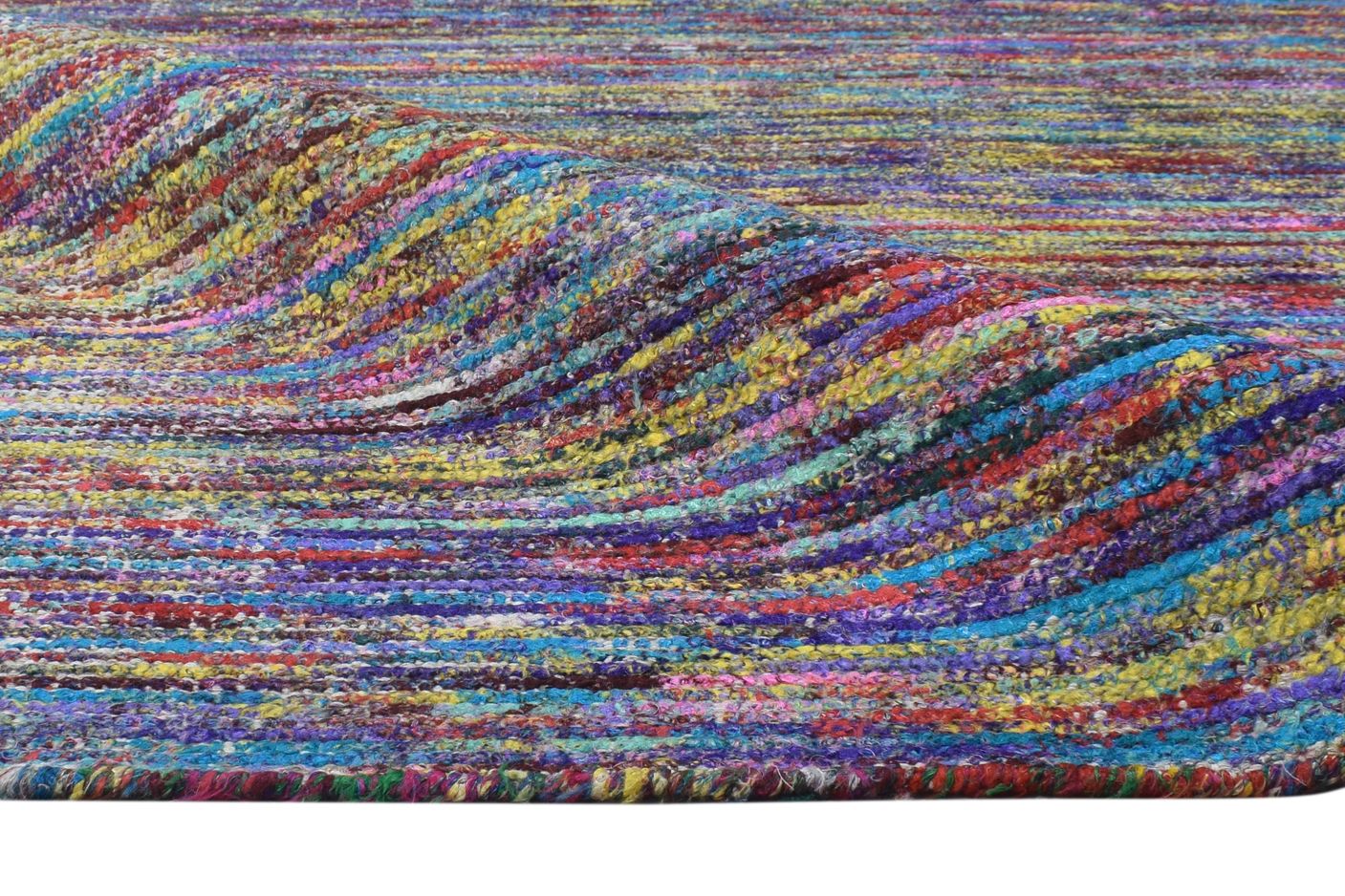 Glynnis Rayon From Bamboo Multi Color Rug 8X10 Modern Hand Woven Bohemian Bohemian 7864789926037