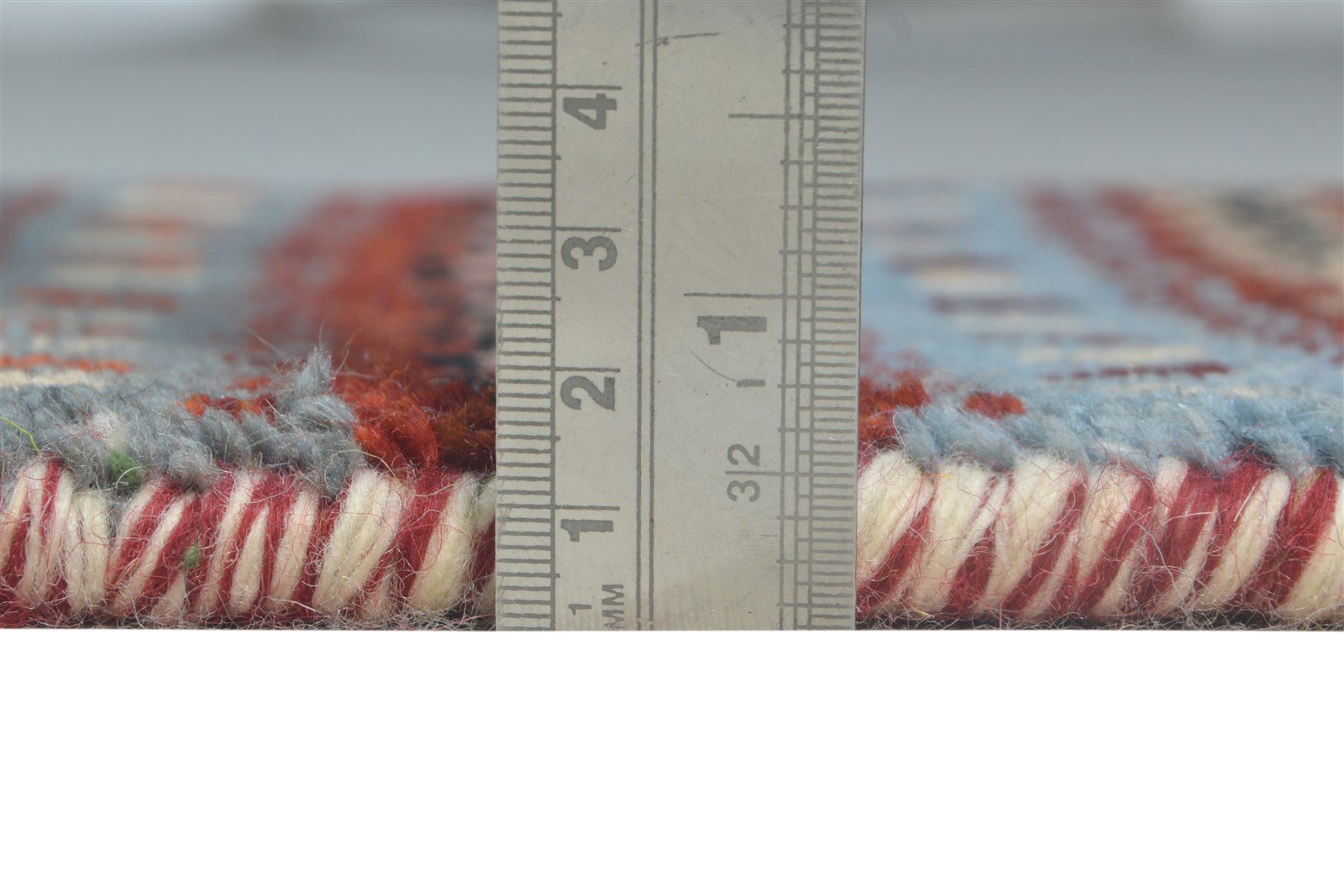 Red Wool Rug 1' X 2' Persian Hand Knotted Southwestern Tribal Small Carpet 7865180848277