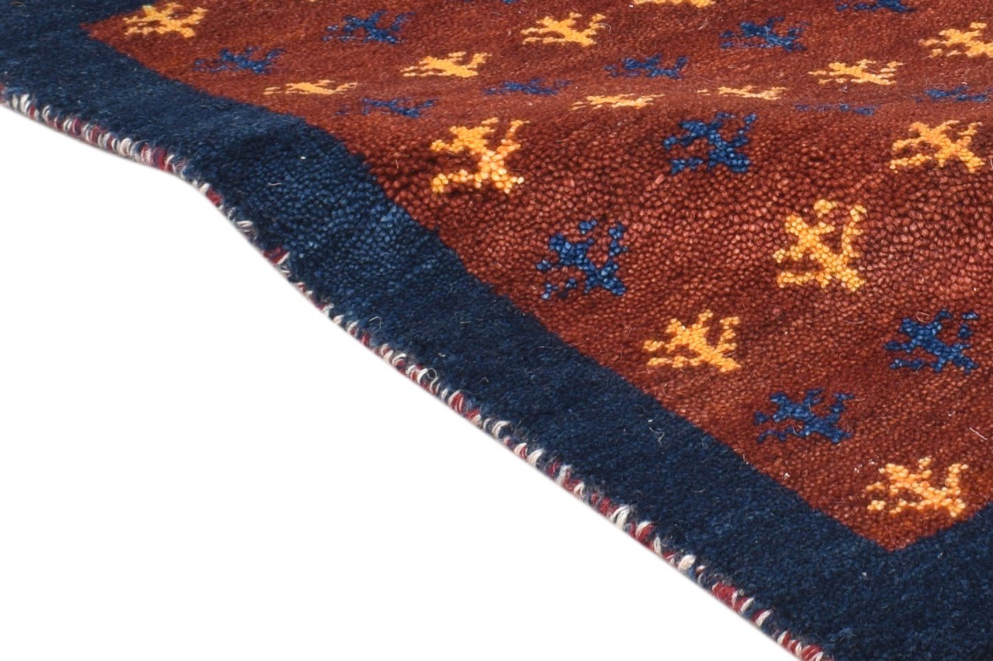 Red Wool Rug 1' X 2' Southwestern Hand Knotted American Tribal Small Carpet 7865084313749