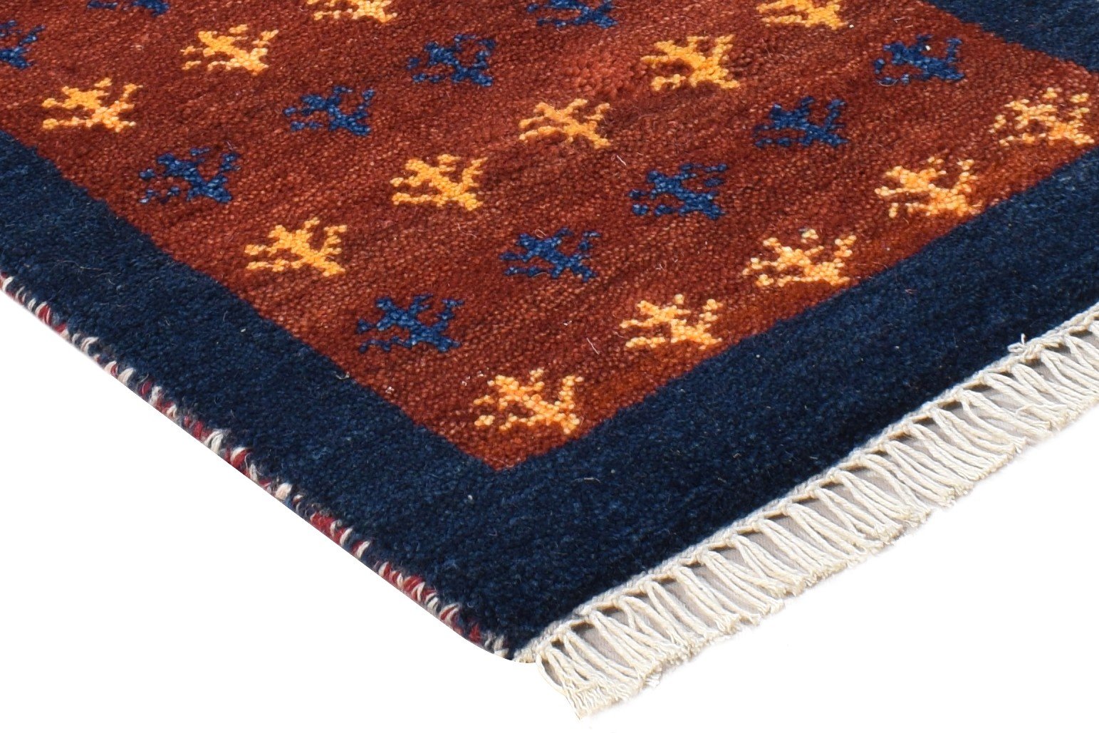 Red Wool Rug 1' X 2' Southwestern Hand Knotted American Tribal Small Carpet 7865084313749