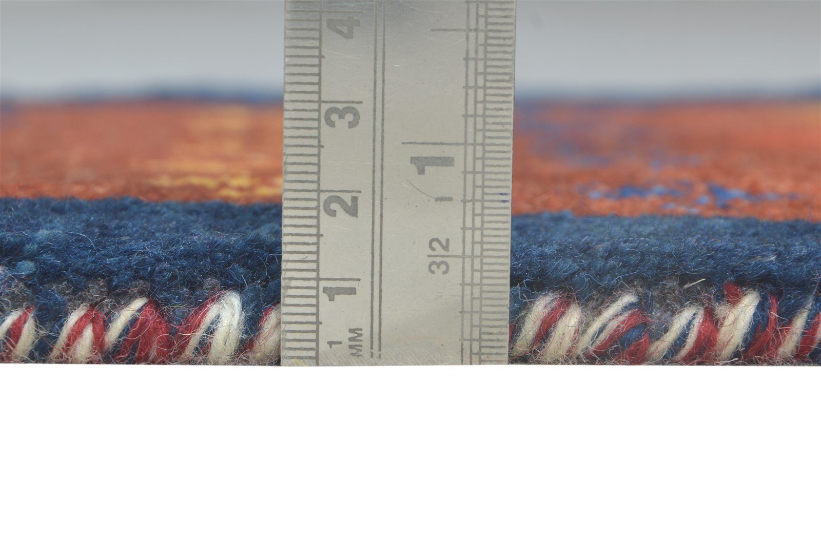 Red Wool Rug 1' X 2' Southwestern Hand Knotted American Tribal Small Carpet 7865084313749