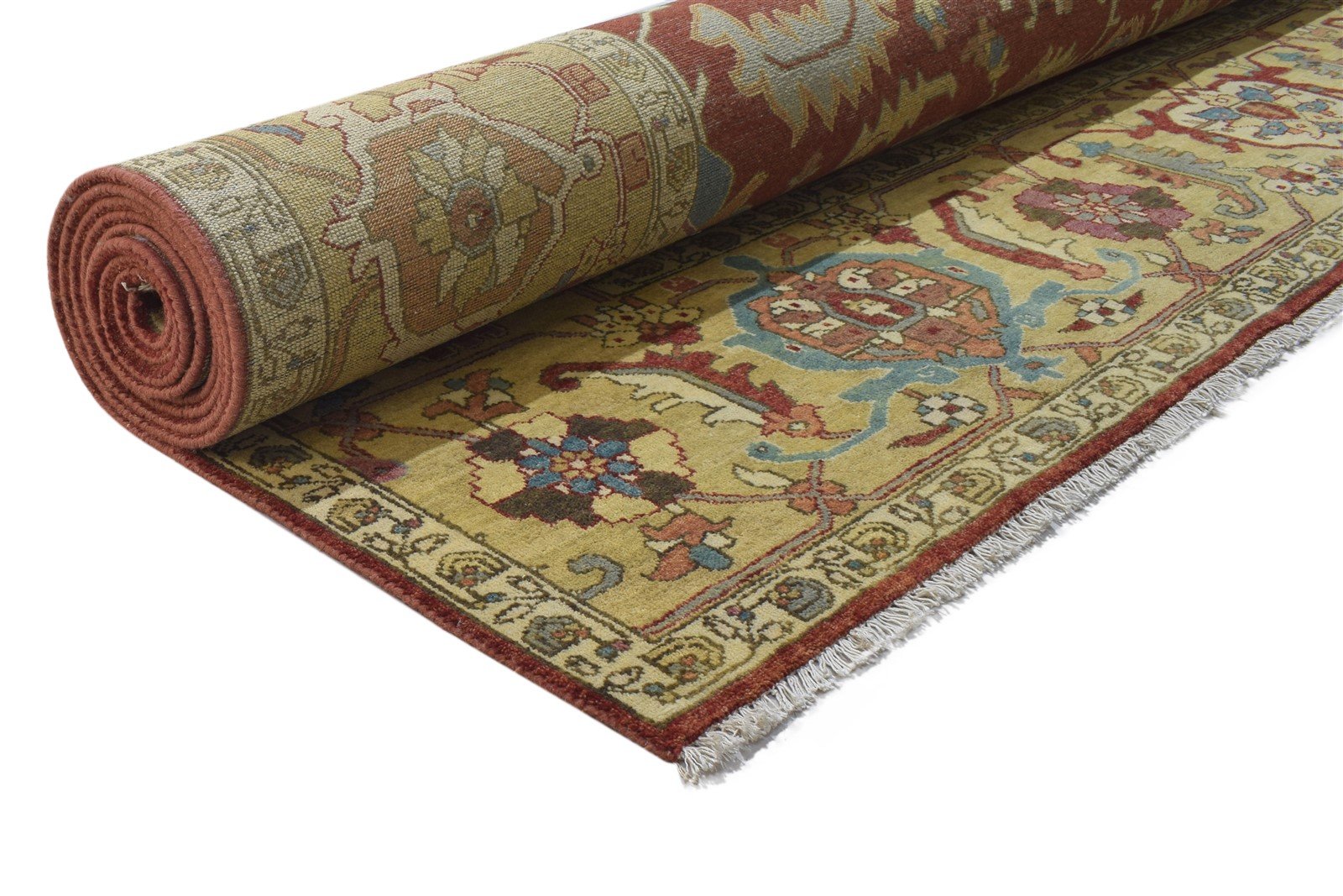 Red Wool Rug 10' X 14' Persian Hand Knotted Mughal Oriental Extra Large Carpet 7864222613653