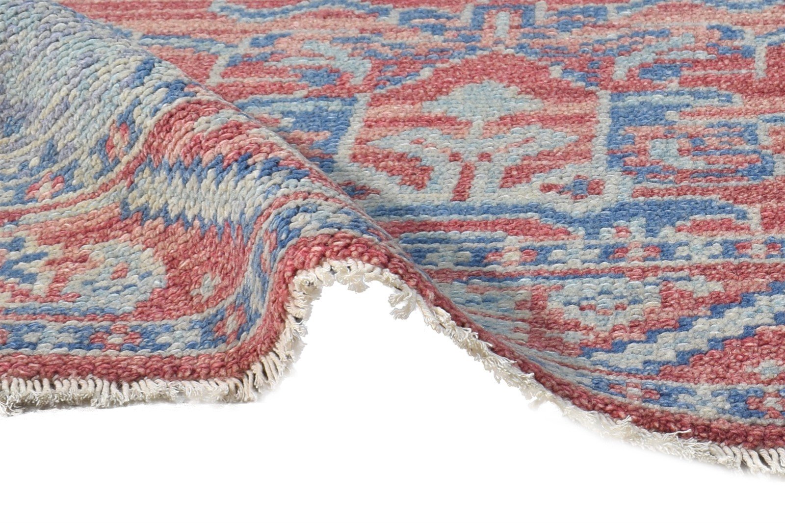 Red Wool Rug 2' X 2' Persian Hand Knotted Kazak Oriental Small Carpet 7864928632981