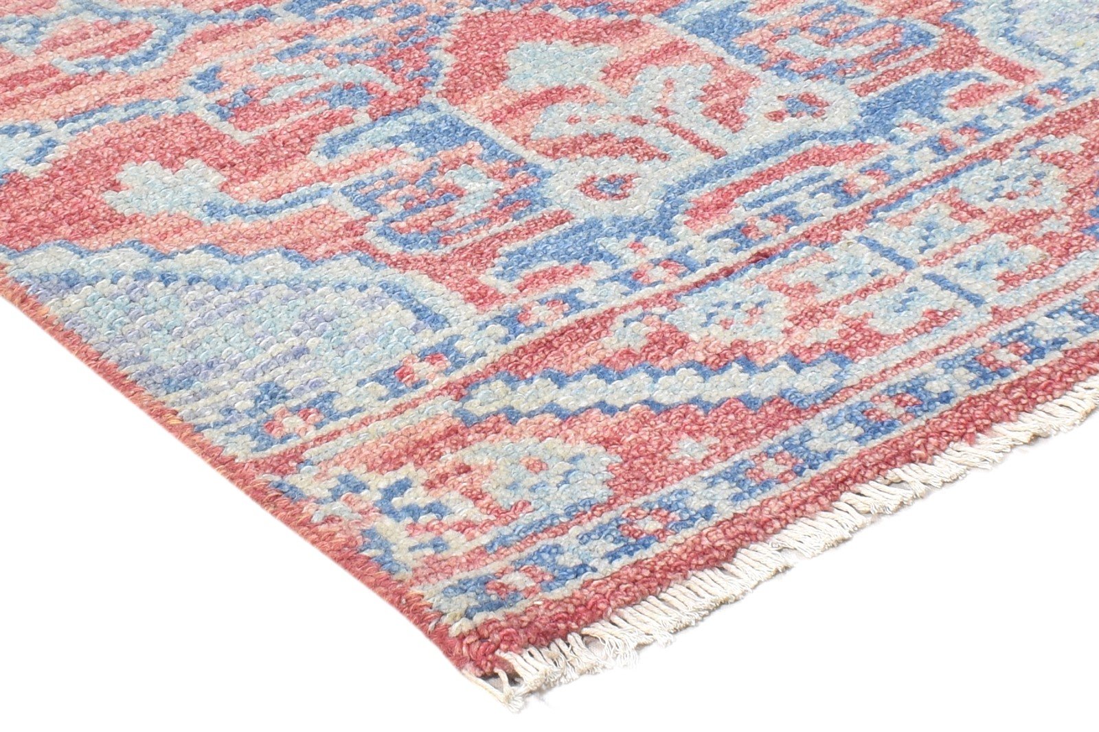 Red Wool Rug 2' X 2' Persian Hand Knotted Kazak Oriental Small Carpet 7864928632981