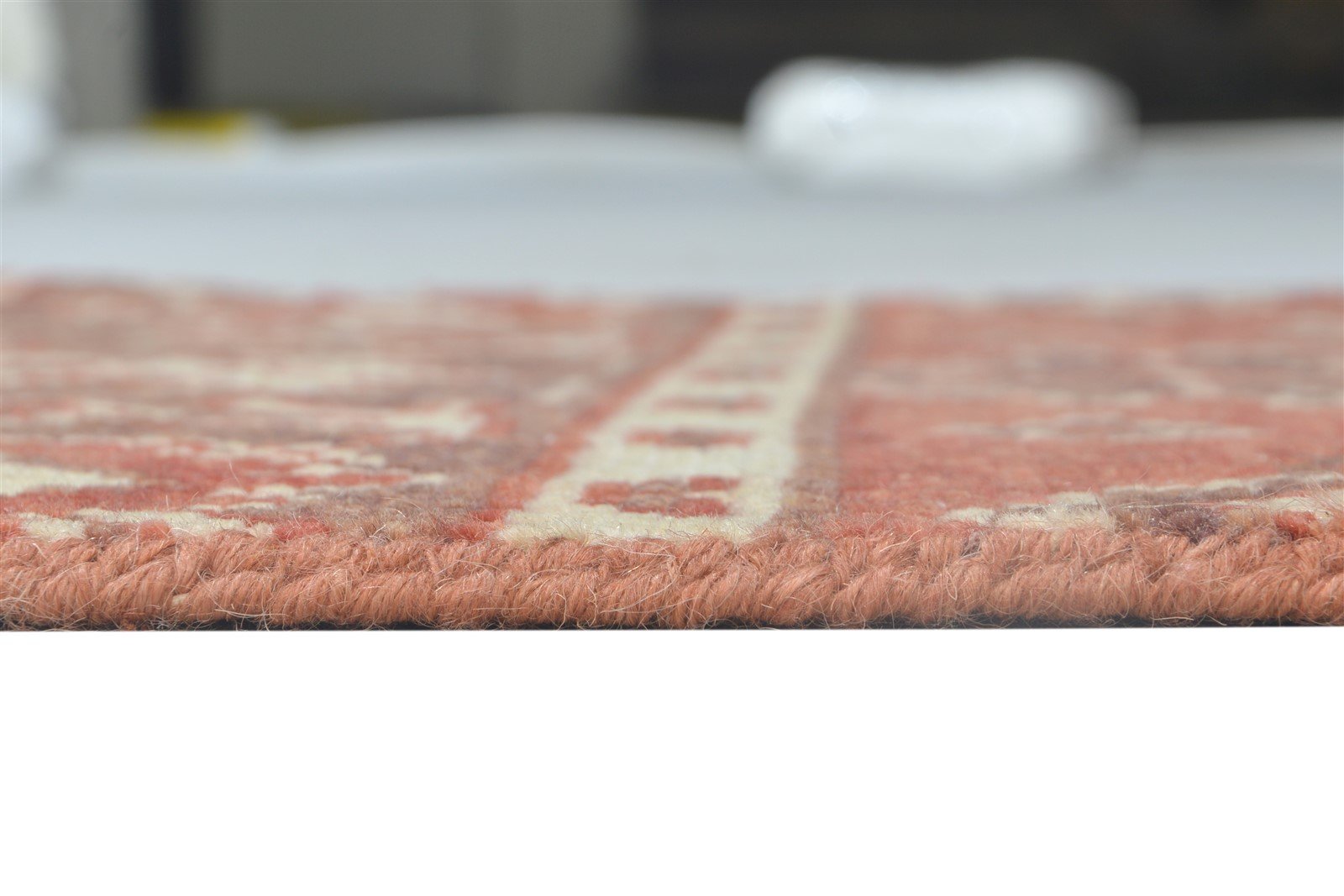 Red Wool Rug 2' X 2' Persian Hand Knotted Oushak Oriental Small Carpet 7864121819285