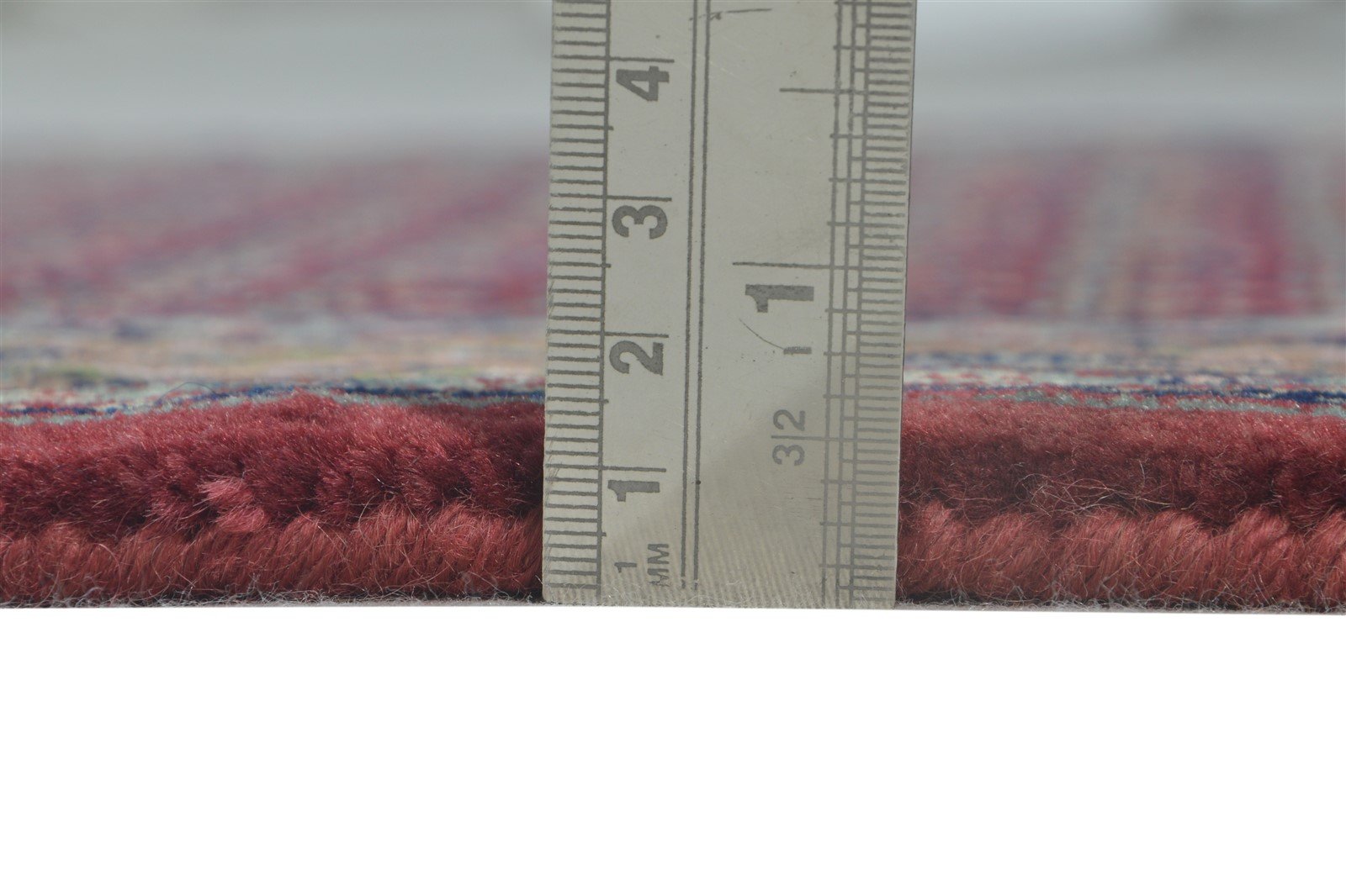 Red Wool Rug 2' X 4' Persian Hand Knotted Tabriz Oriental Small Carpet 7864679563413