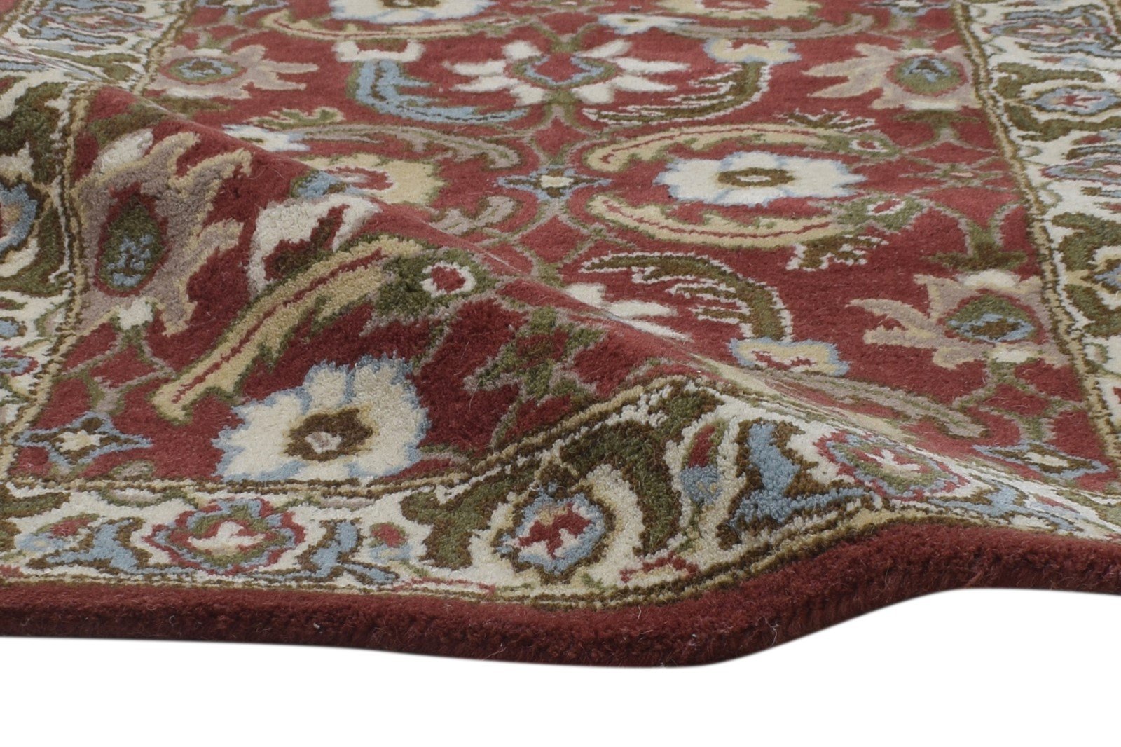 Red Wool Rug 2' X 8' Persian Hand Tufted Kashan Oriental Small Runner 7864858771605