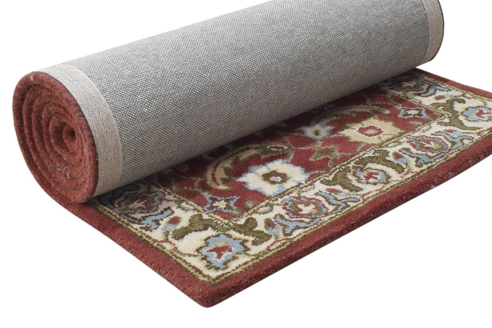 Red Wool Rug 2' X 8' Persian Hand Tufted Kashan Oriental Small Runner 7864858771605
