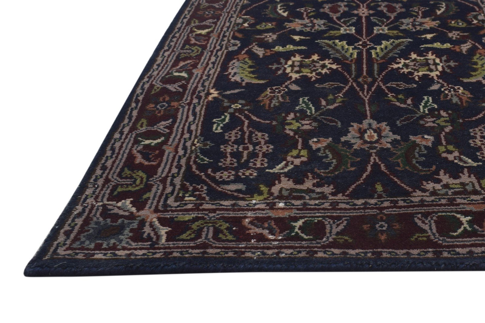 Red Wool Rug 2' X 9' Persian Hand Knotted Kashan Oriental Small Runner 7864862113941