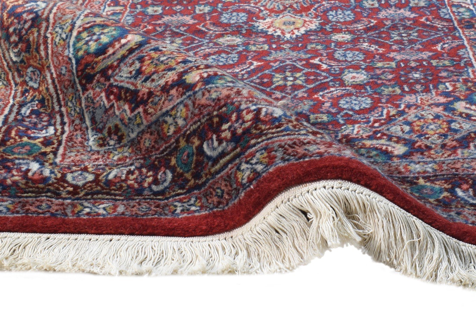 Red Wool Rug 3' X 10' Persian Hand Knotted Tabriz Medallion Small Runner 7864680841365