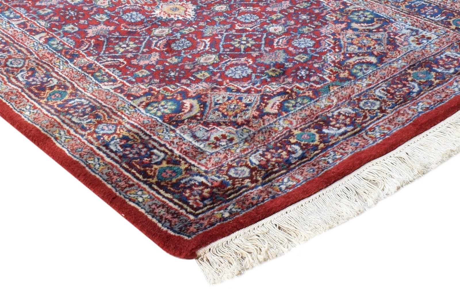 Red Wool Rug 3' X 10' Persian Hand Knotted Tabriz Medallion Small Runner 7864680841365