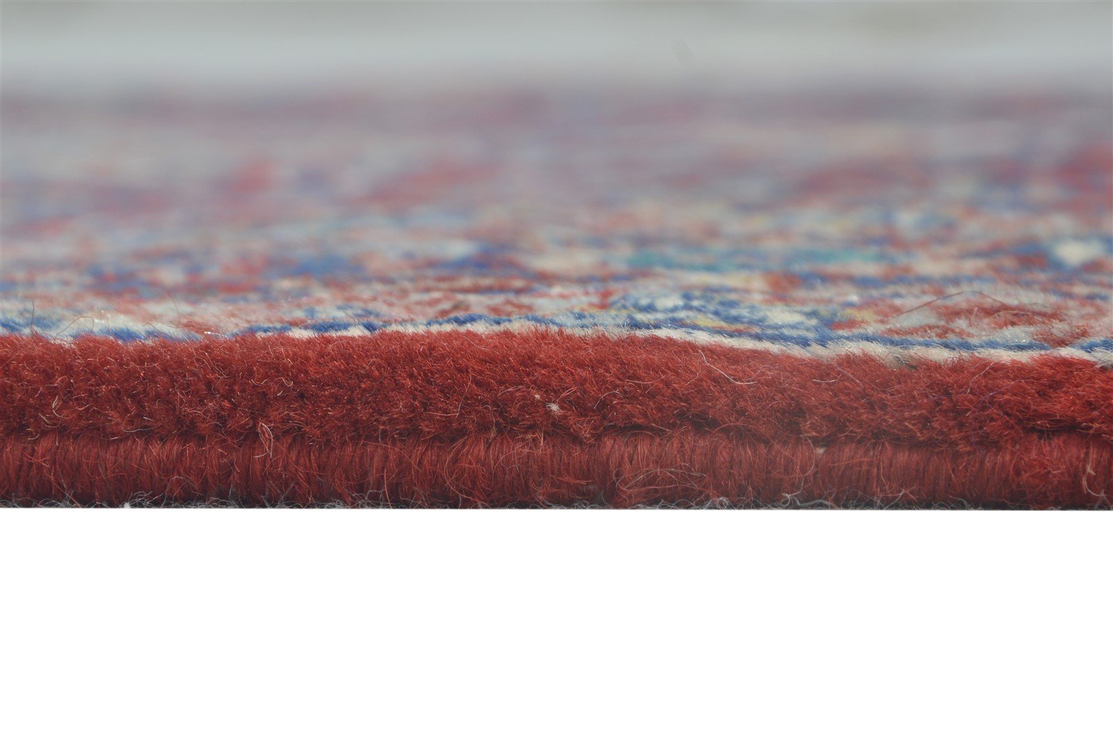 Red Wool Rug 3' X 10' Persian Hand Knotted Tabriz Medallion Small Runner 7864680841365