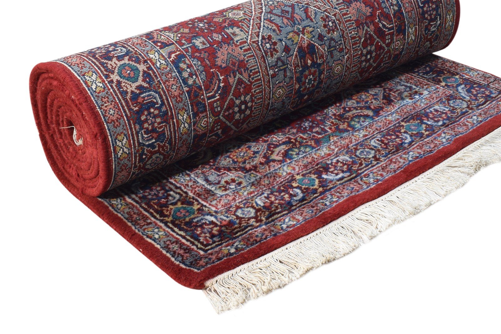Red Wool Rug 3' X 10' Persian Hand Knotted Tabriz Medallion Small Runner 7864680841365
