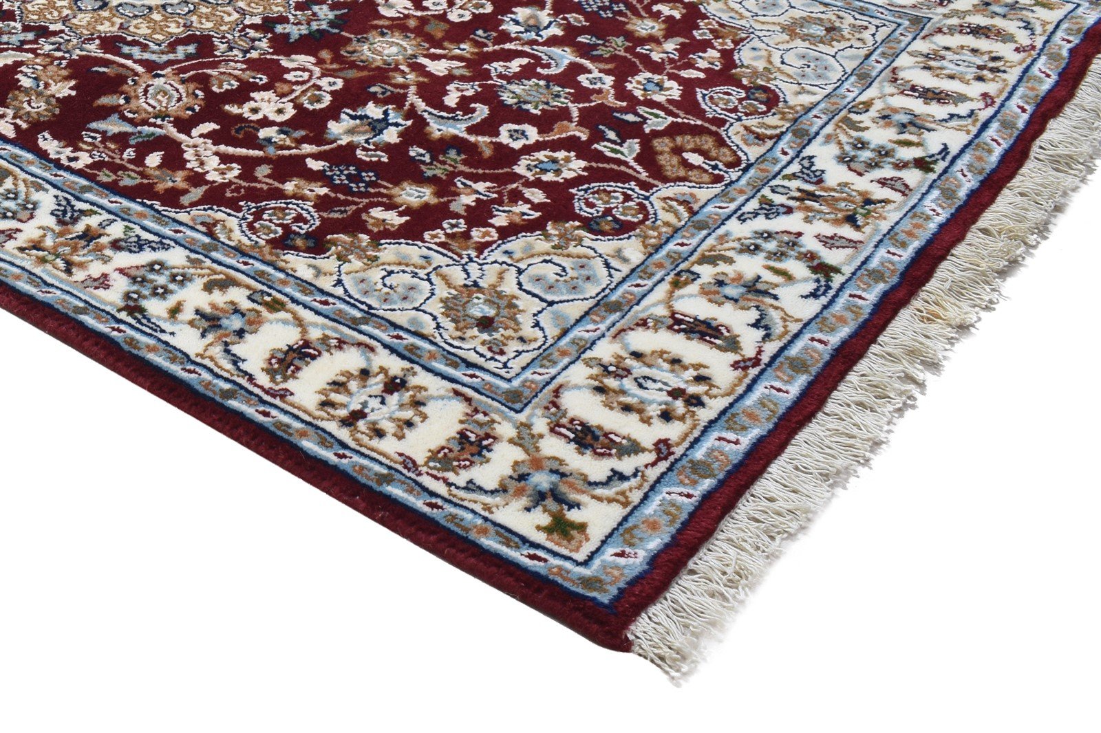 Red Wool Rug 3' X 14' Persian Hand Knotted Tabriz Oriental Small Runner 7864862310549