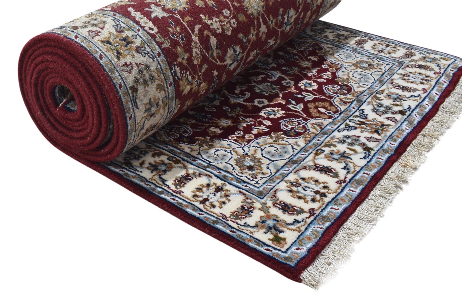 Red Wool Rug 3' X 14' Persian Hand Knotted Tabriz Oriental Small Runner 7864862310549